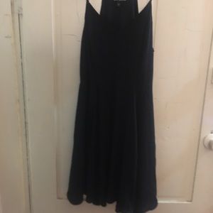 Black mini skater dress